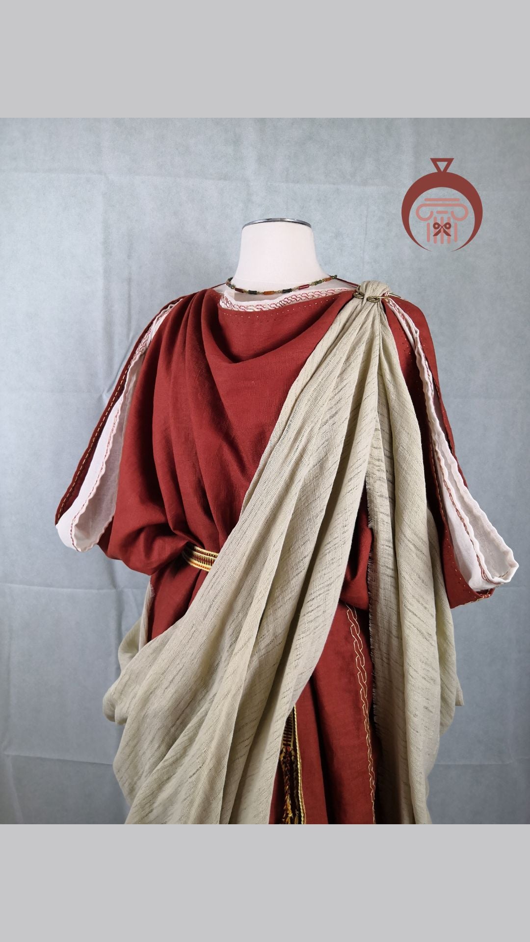 Stola romaine en lin pour femme