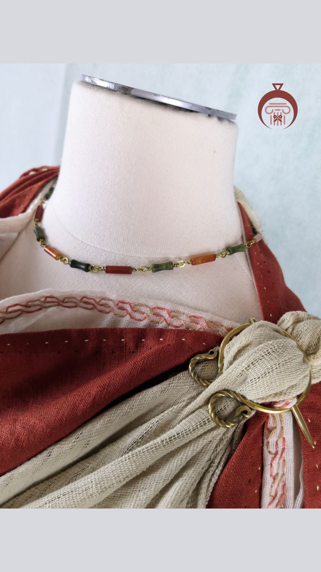 Stola romaine en lin pour femme