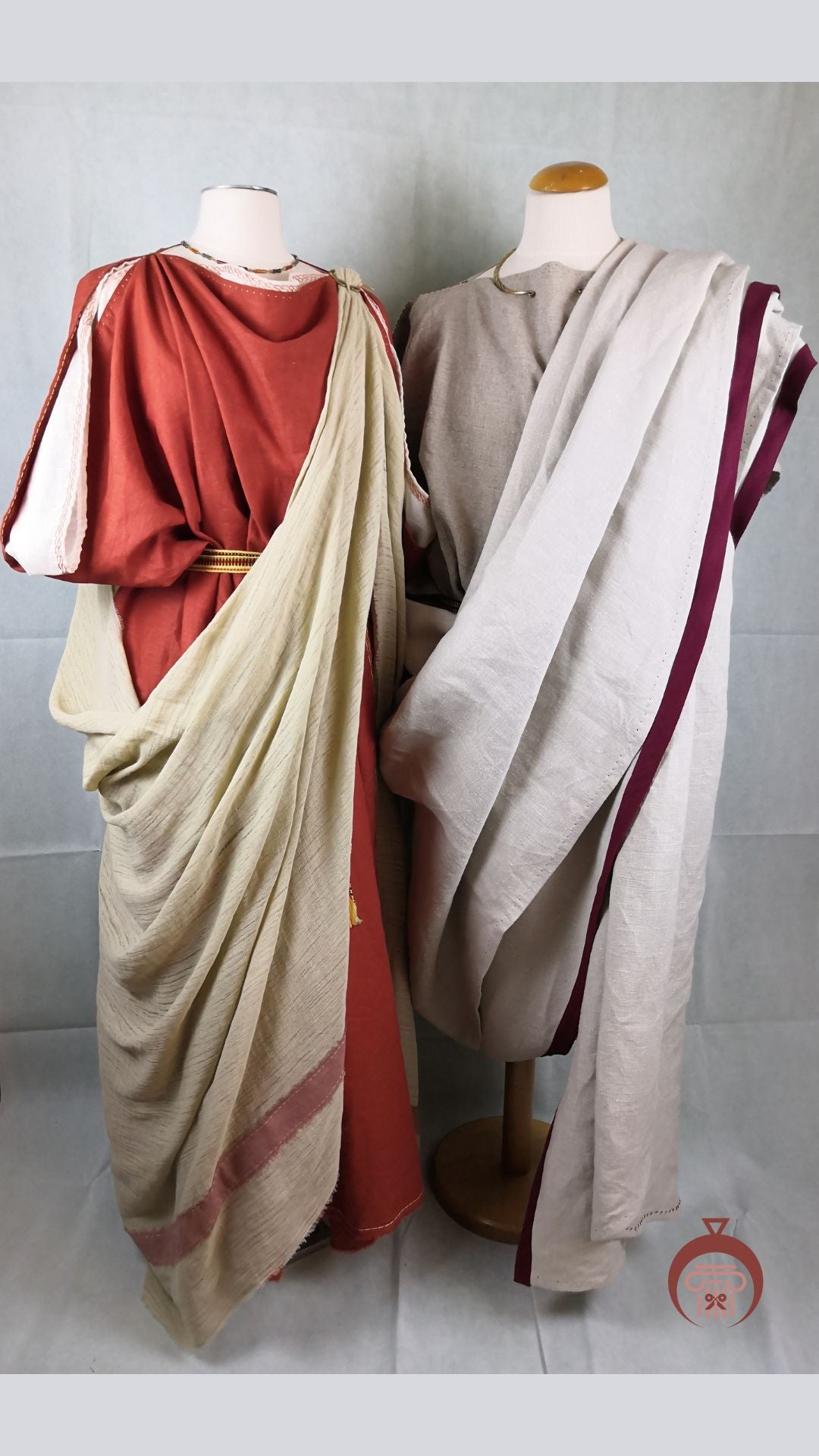 Stola romaine en lin pour femme