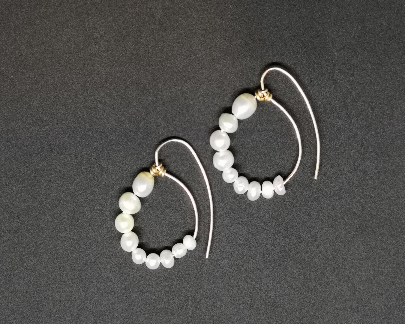 Boucle d’oreille British Museum en Gold filled et nacres