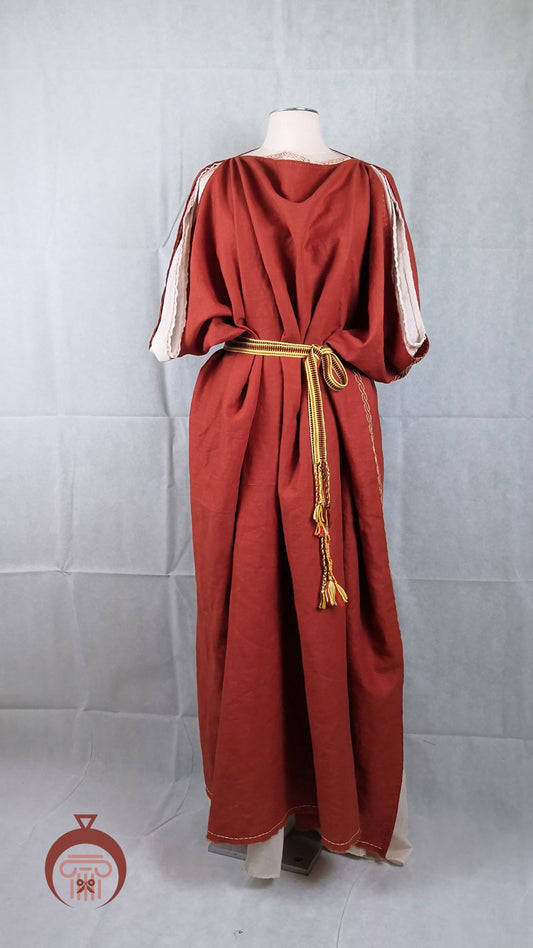 Stola romaine en lin pour femme