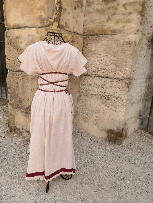 Tunique romaine pour femme tissu texturé