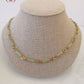 Collier The MET avec pierres tubulaires d'aventurine vert